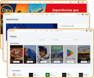 Telas da plataforma 4Shark Incentive